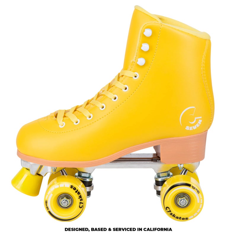 C SEVEN C7skates Cute Roller Skates for Girls and Adults (Lemonpop, Women's Women's 8 / Men's 7) - Image 5